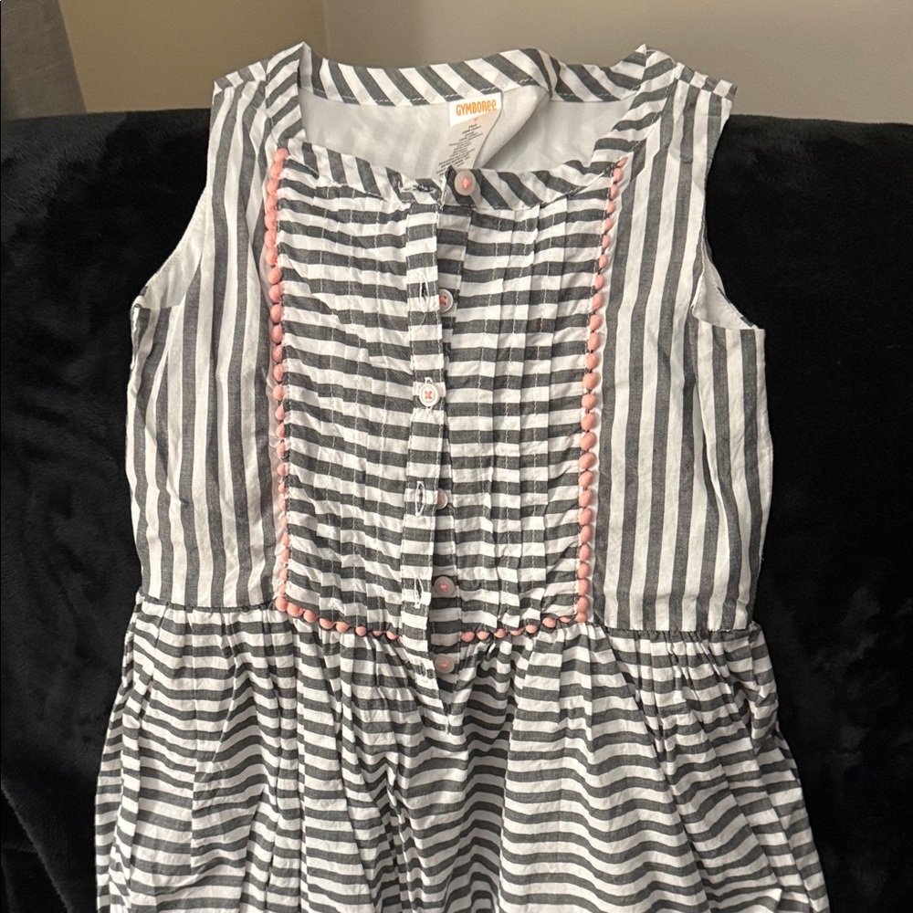 Gymboree Striped Dress with Pink Accents